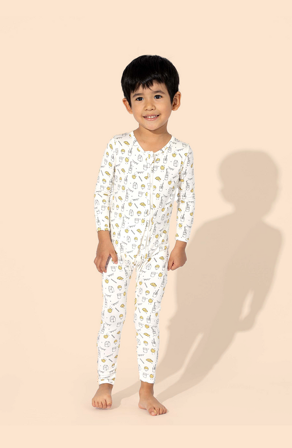 Milk and Cookies Bamboo Convertible Footie