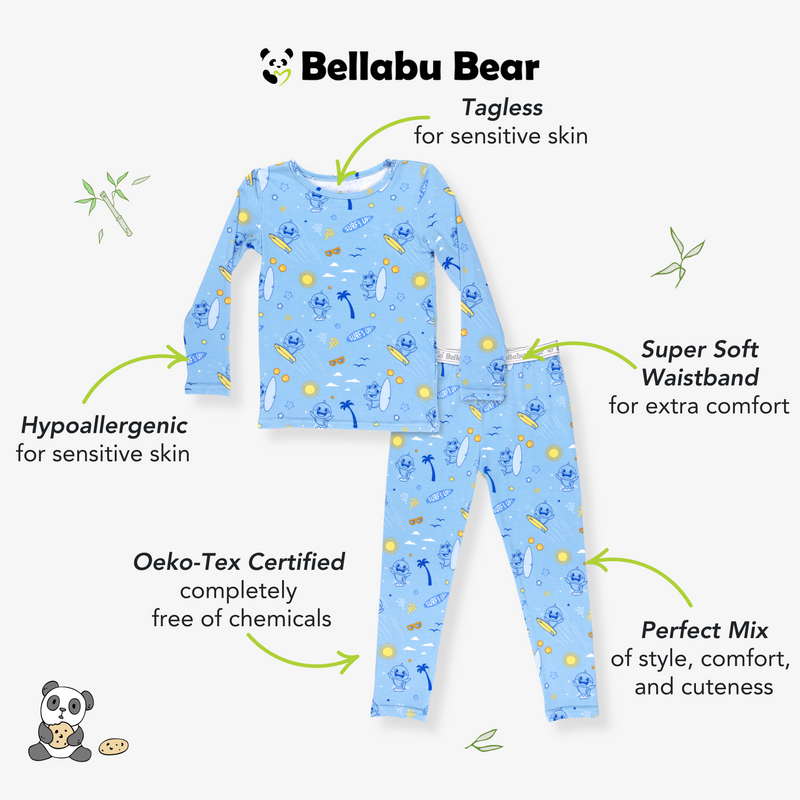 Baby Shark Surf Bamboo Kids Pajamas
