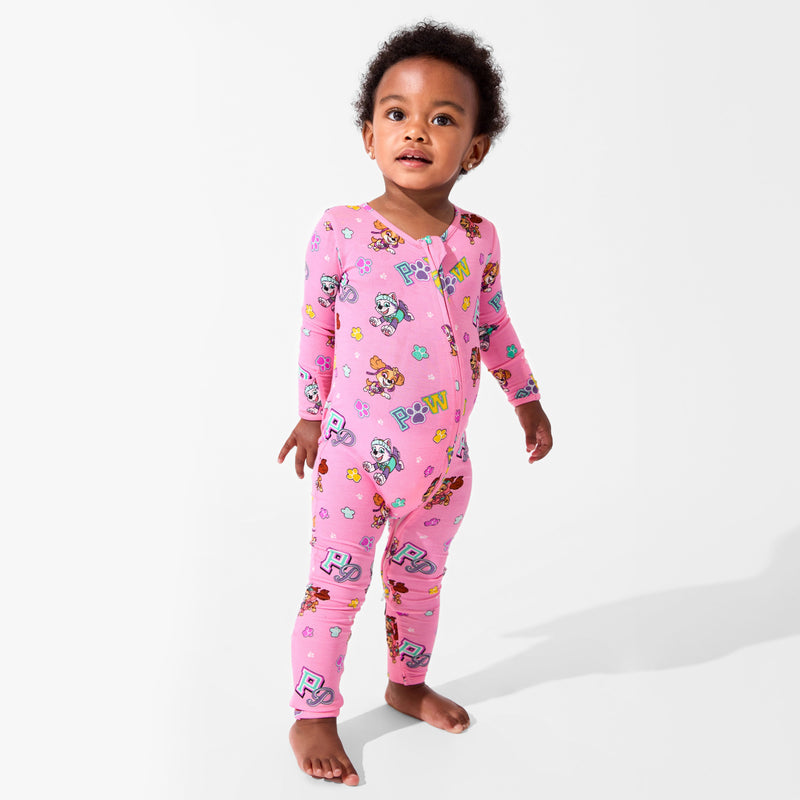 PAW Patrol: Varsity Pink Bamboo Convertible Footie