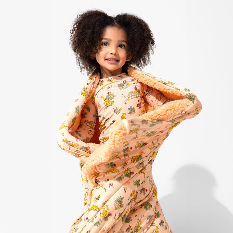 Pounce In Paradise Cheetah Bamboo Sherpa Blanket