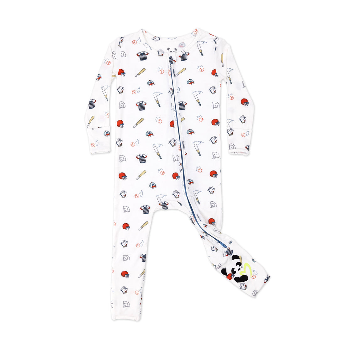 Baseball Bamboo Convertible Footie