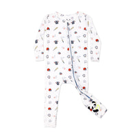 Baseball Bamboo Convertible Footie