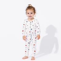 Baseball Bamboo Convertible Footie