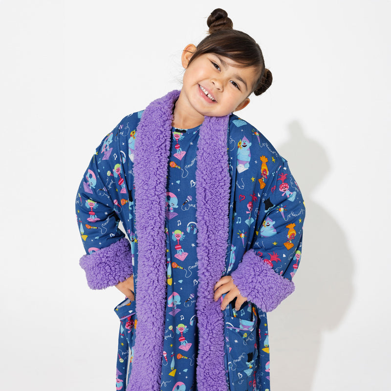 Trolls Music Bamboo Kids Sherpa Robe