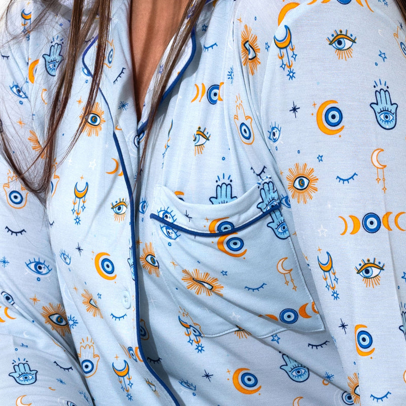 The Eye Blue Bamboo Women's Pajama Set
