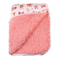 Bows & Blooms Bamboo Sherpa Blanket