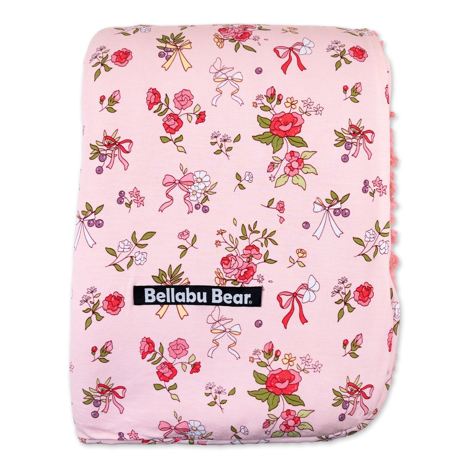 Bows & Blooms Bamboo Sherpa Blanket