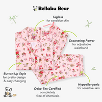 Bows & Blooms Bamboo Women's Pajama Set