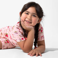 Bows & Blooms Bamboo Kids Pajama Short Set