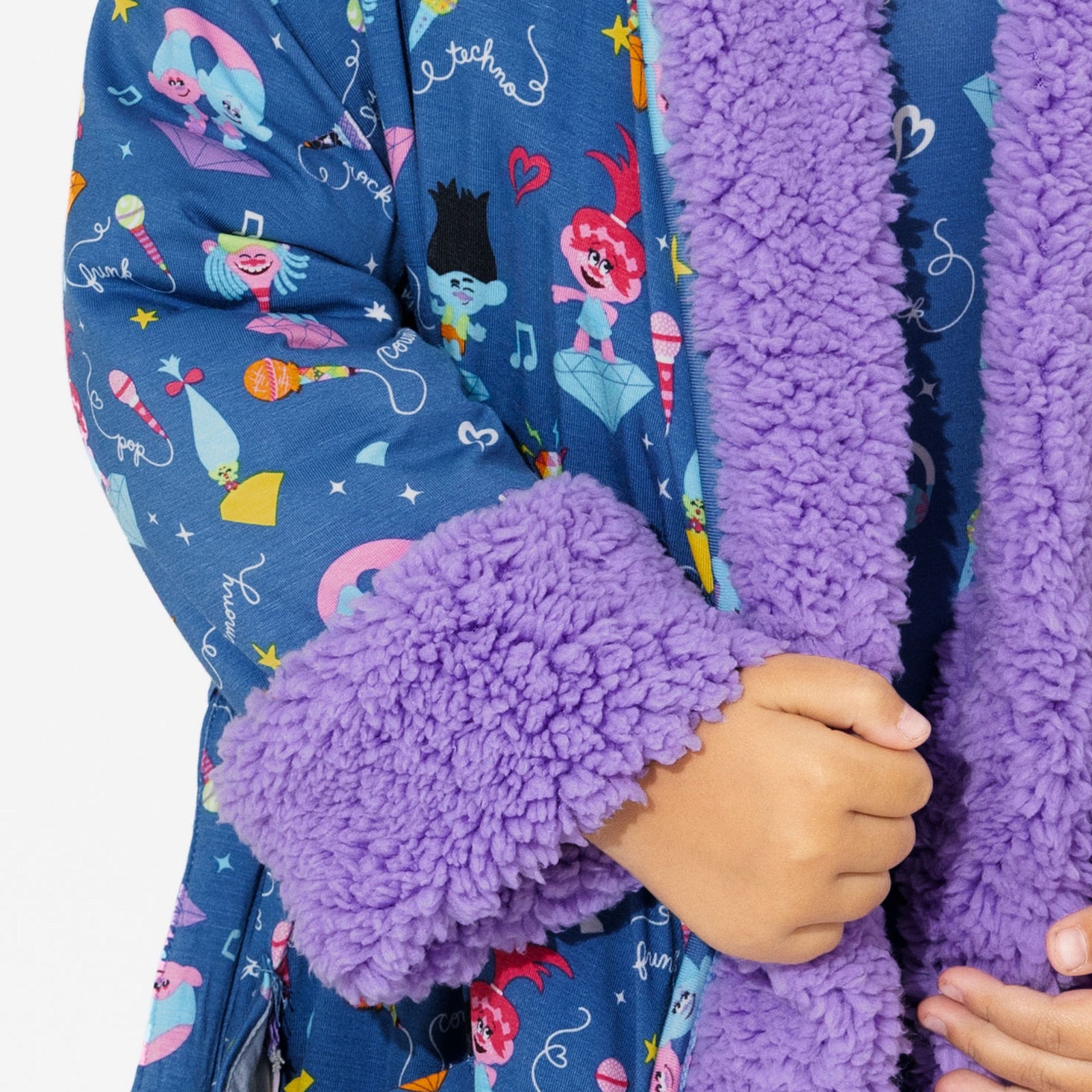 Trolls Music Bamboo Kids Sherpa Robe