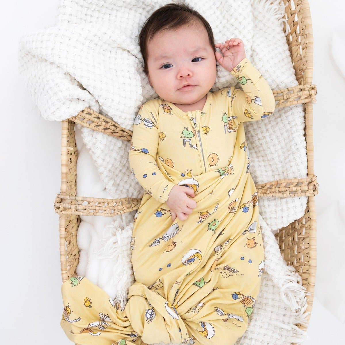 Bellabu Bear Convertible Footie Softest Bamboo Baby Pajamas Bellabu Bear ME