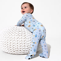 The Eye Blue Bamboo Convertible Footie