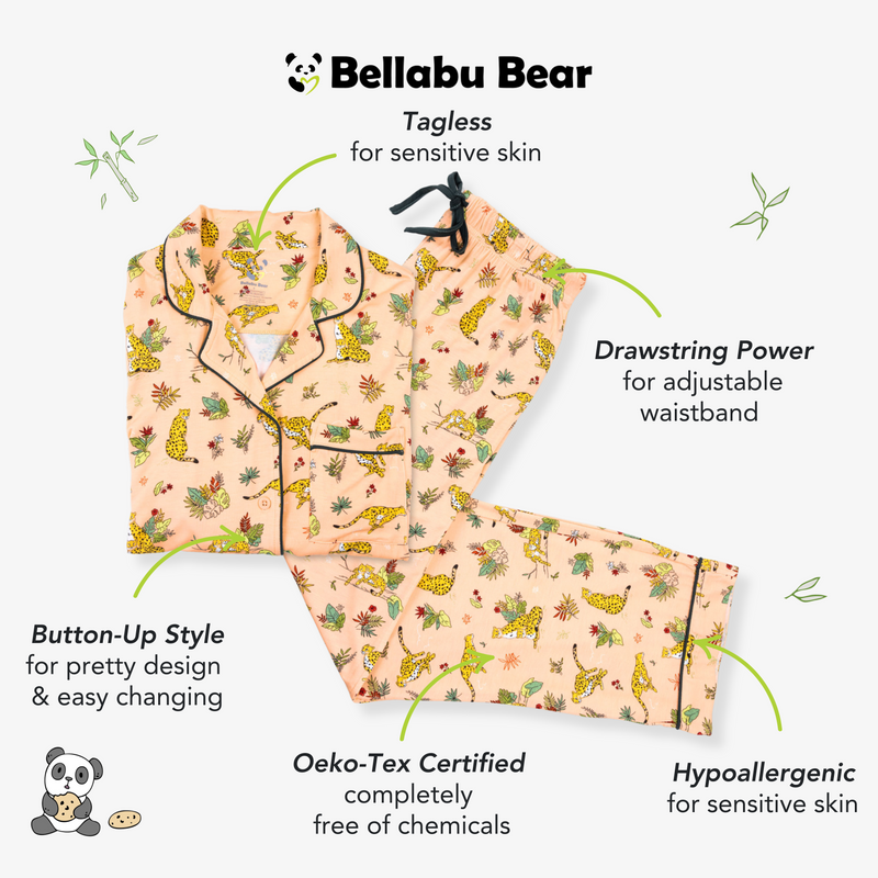 Pounce In Paradise Cheetah Bamboo Women's Pajama Set