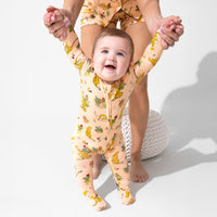 Pounce In Paradise Cheetah Bamboo Convertible Footie