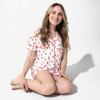 Cherry On Top Bamboo Women's Pajama Short Set