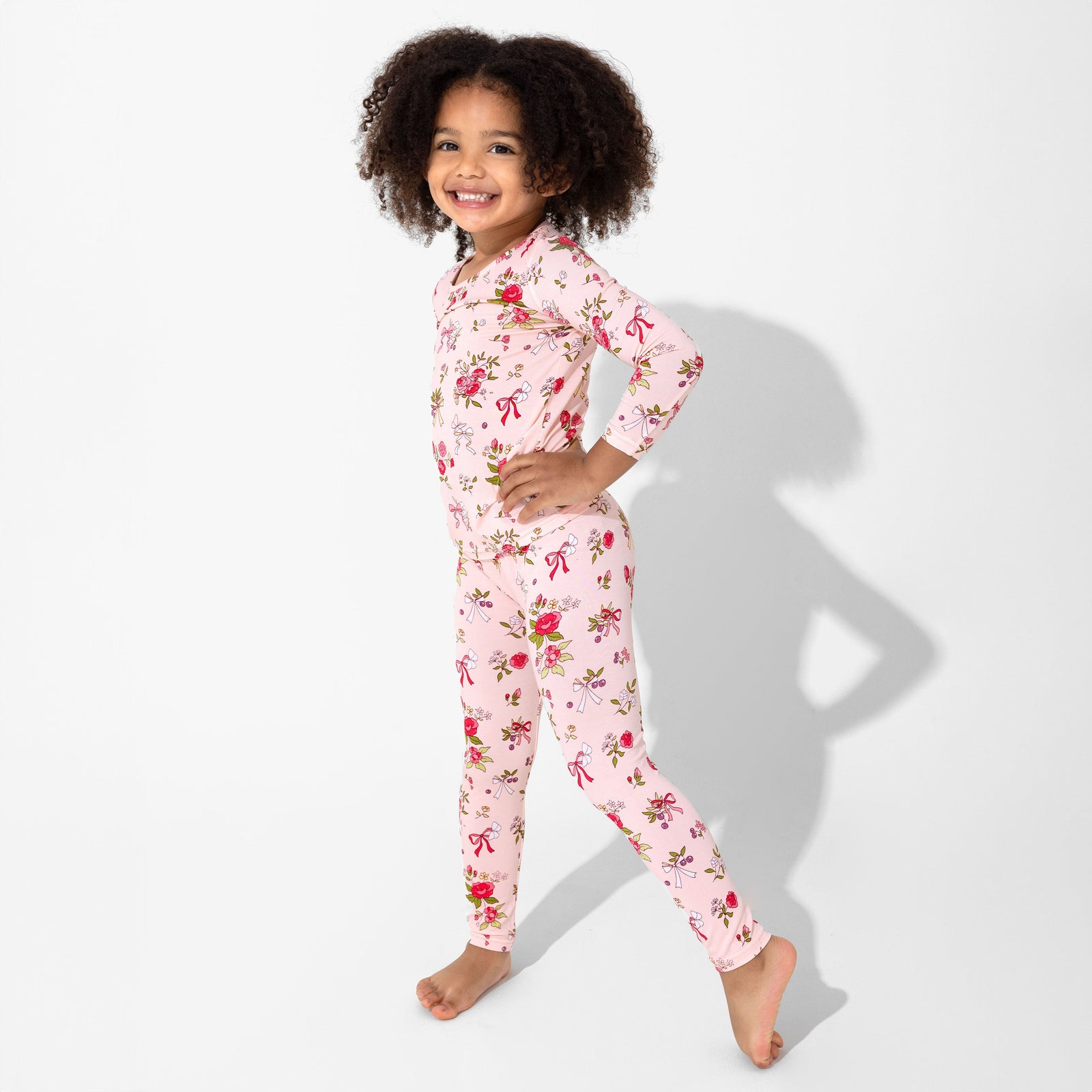 Bows & Blooms Bamboo Kids Pajamas