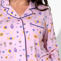 The Eye Pink Bamboo Women's Pajama Set