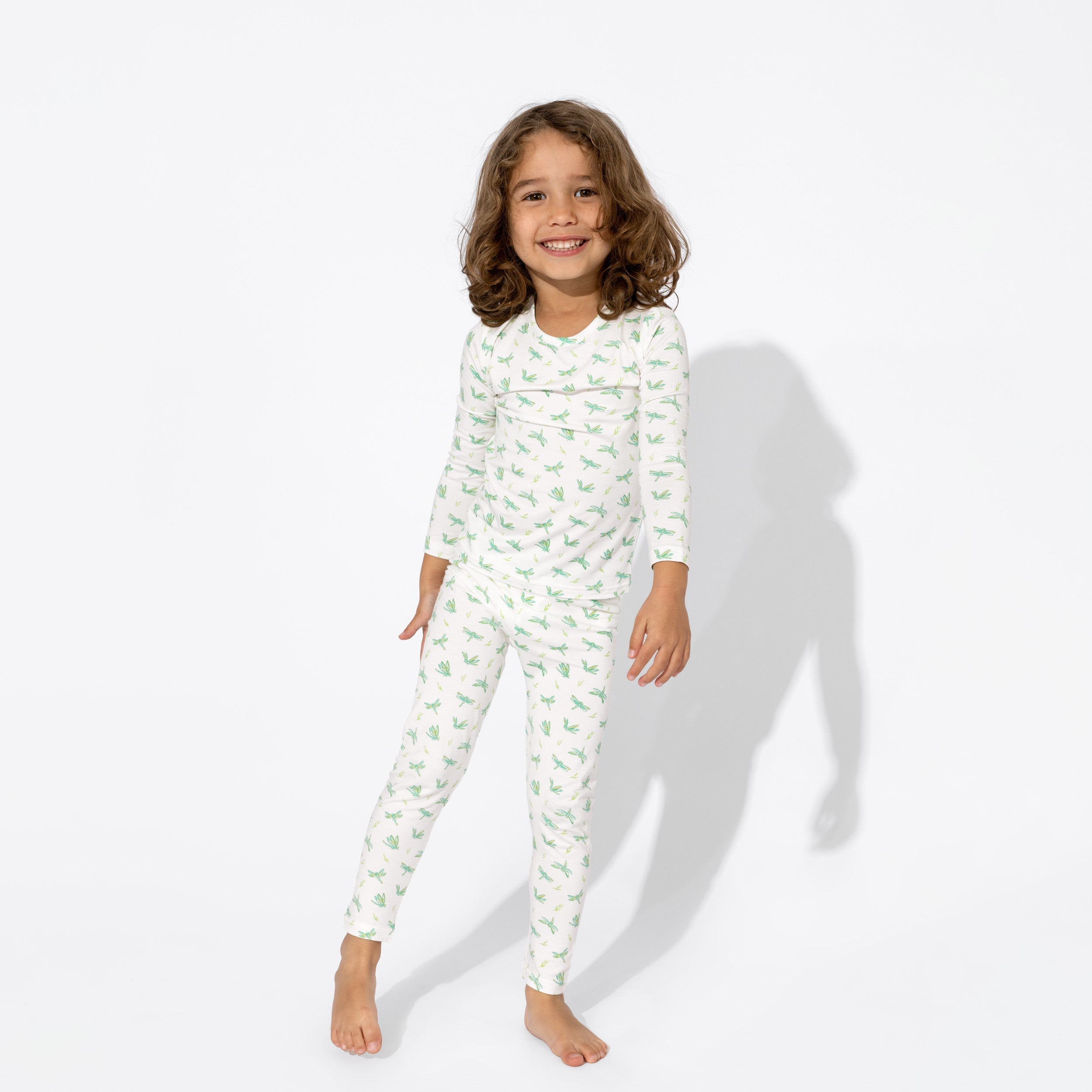 Fly into Dreamland Dragonfly Bamboo Kids Pajamas Bellabu Bear ME