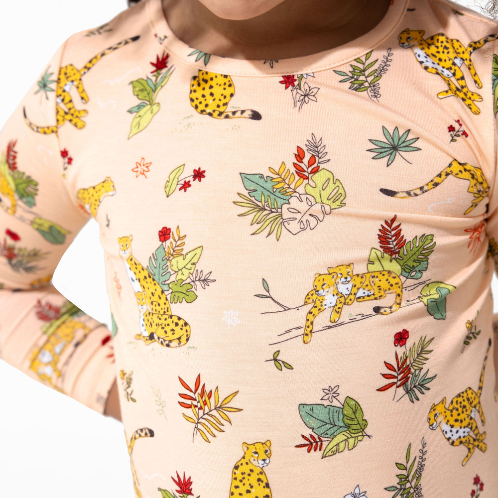 Pounce In Paradise Cheetah Bamboo Kids Pajamas