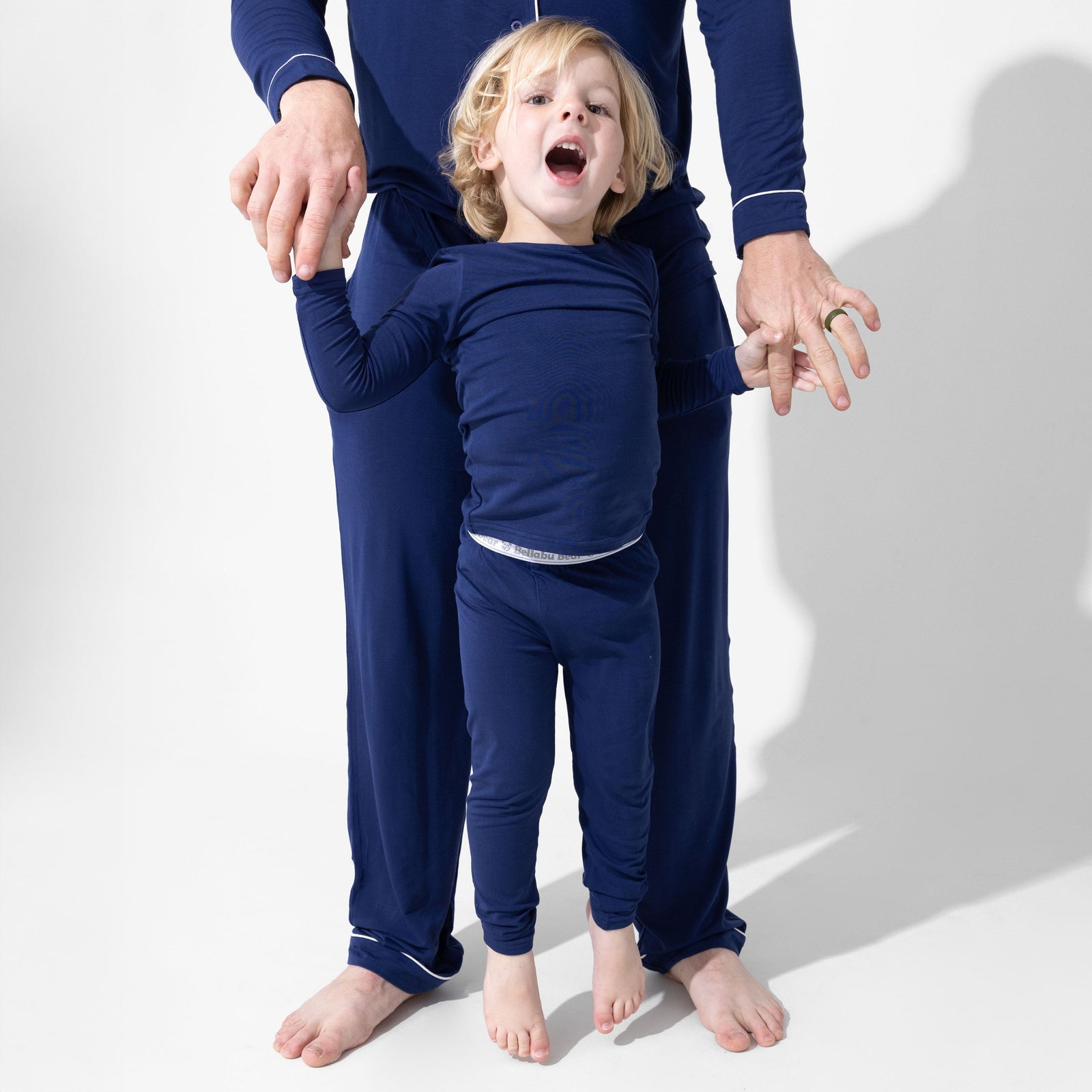 Starry Night Blue Bamboo Kids Pajamas