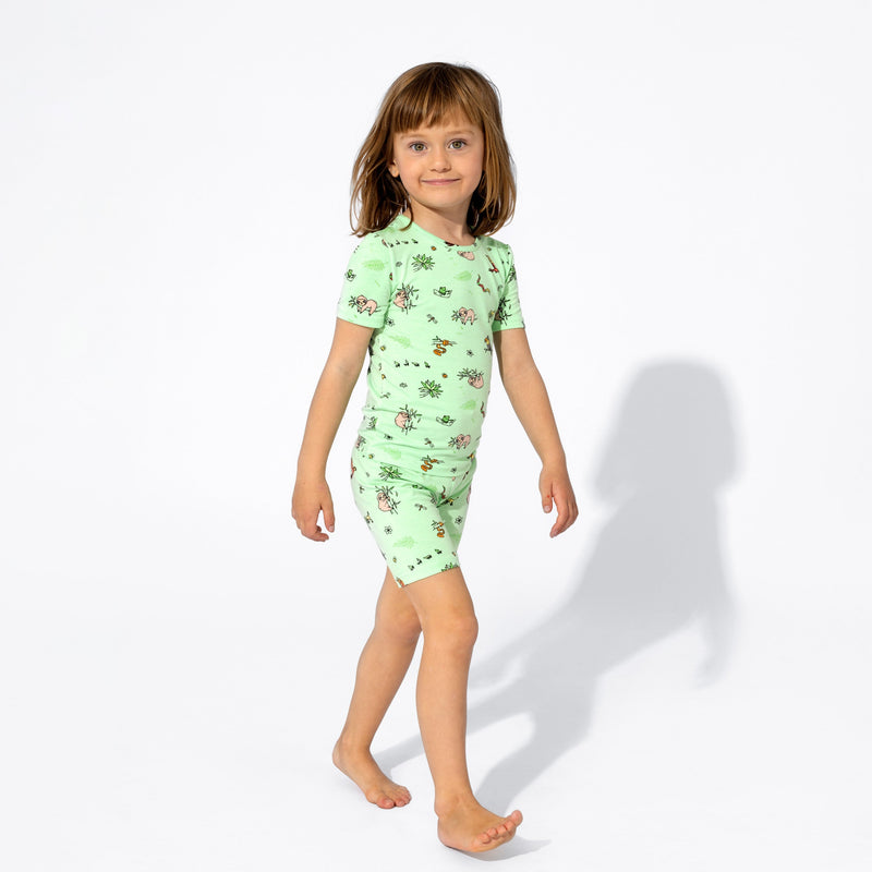 Rainforest Bamboo Kids Pajama Short Set