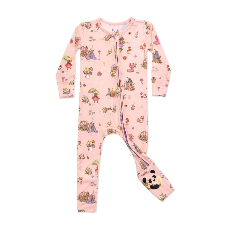 Fairy Garden Bamboo Convertible Footie
