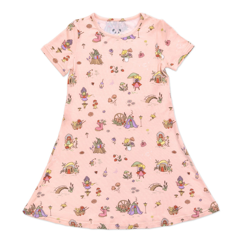 Fairy Garden Bamboo Girls' Short Sleeve Dress