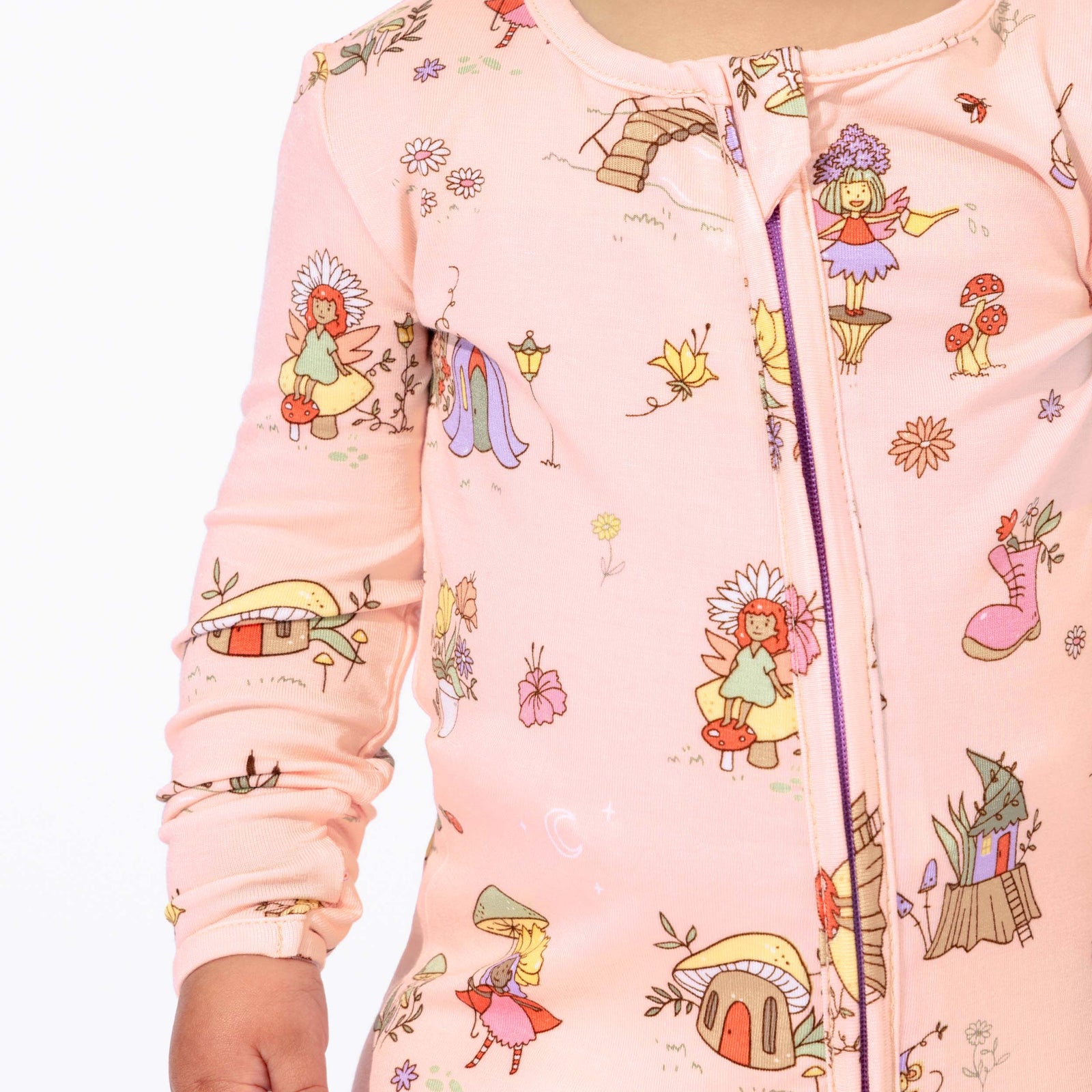 Fairy Garden Bamboo Convertible Footie