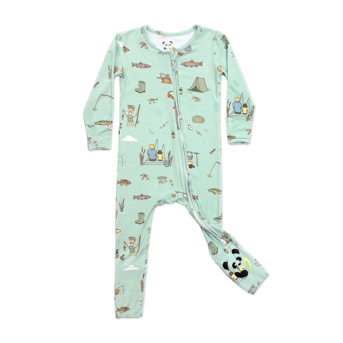 Fishing Bamboo Convertible Footie