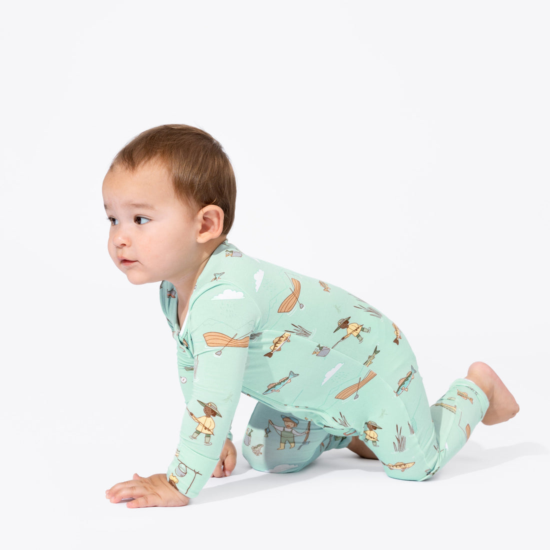 Fishing Bamboo Convertible Footie