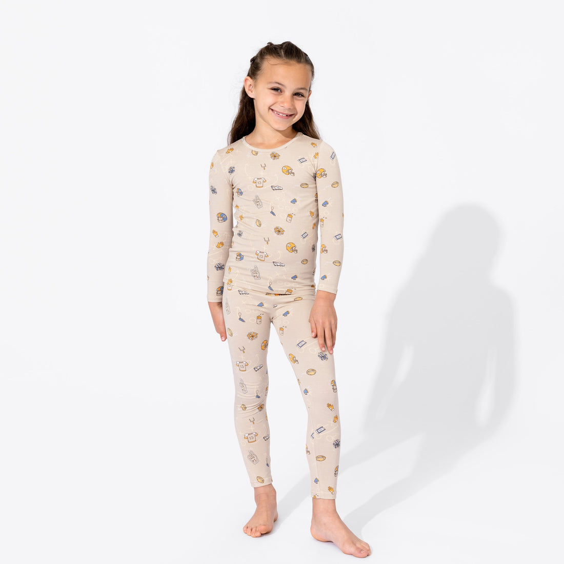 Football Bamboo Kids Pajamas