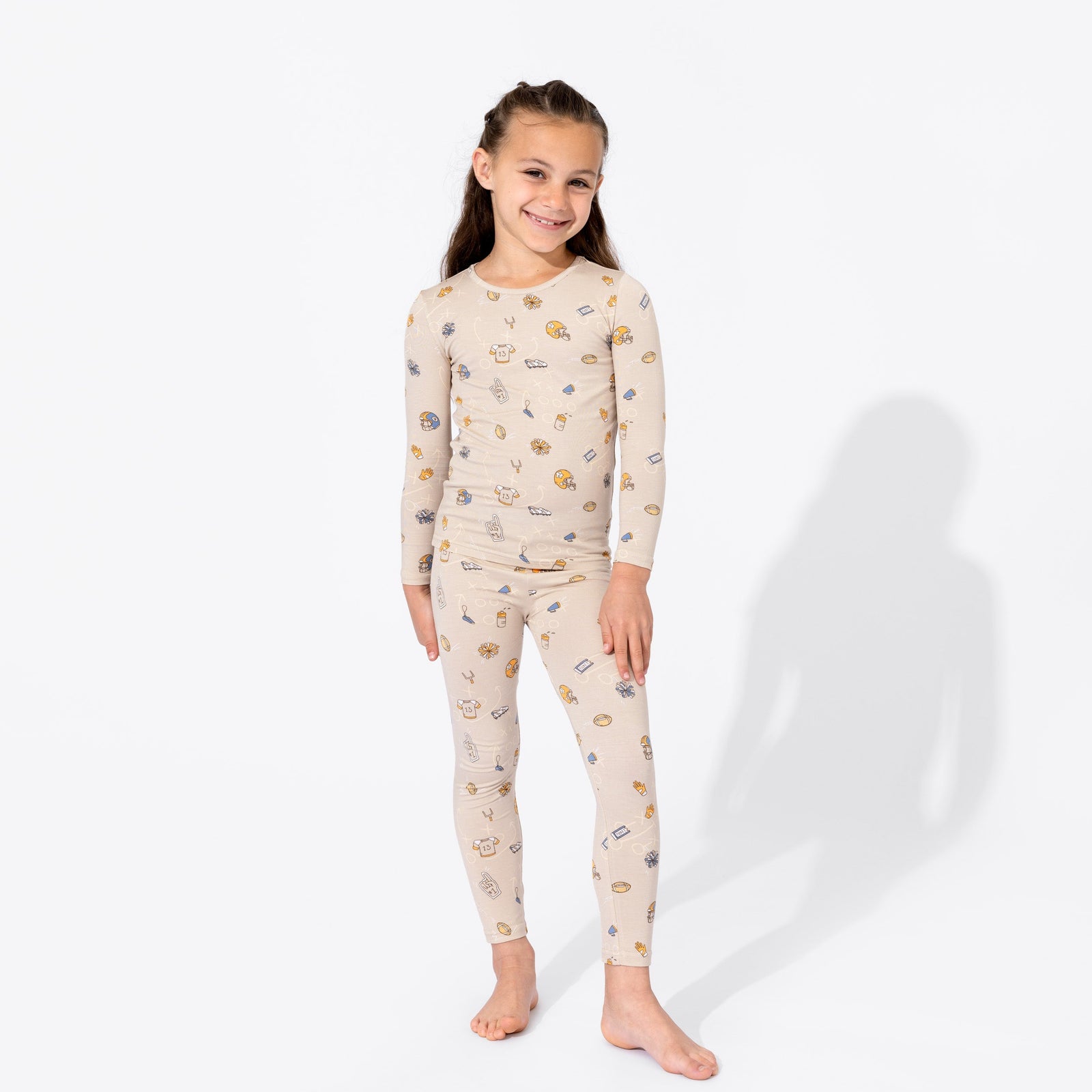 Football Bamboo Kids Pajamas