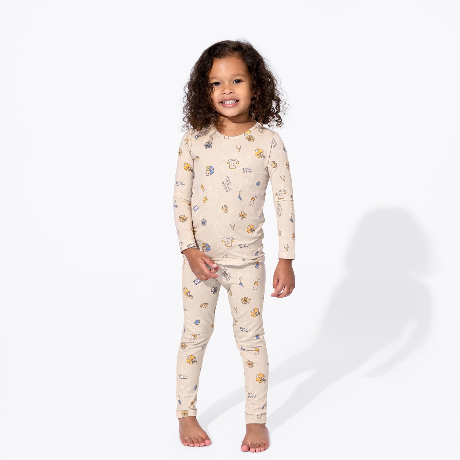 Football Bamboo Kids Pajamas