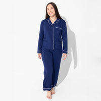 Starry Night Blue Bamboo Women's Pajama Set