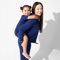 Starry Night Blue Bamboo Women's Pajama Set