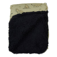 Sage & Spots Leopard Bamboo Sherpa Blanket