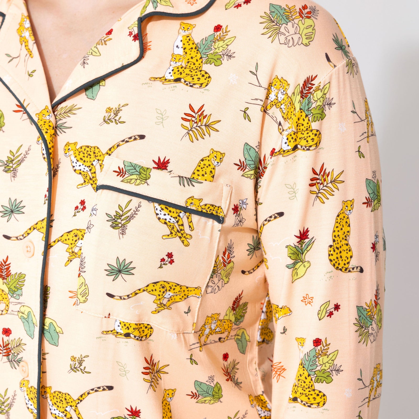 Pounce In Paradise Cheetah Bamboo Women's Pajama Set