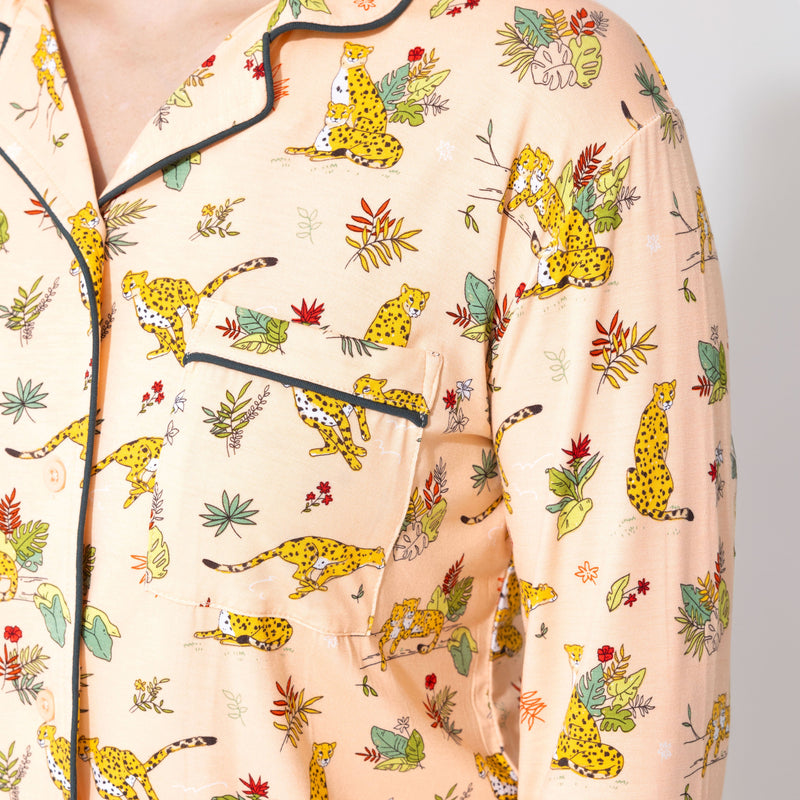 Pounce In Paradise Cheetah Bamboo Women's Pajama Set