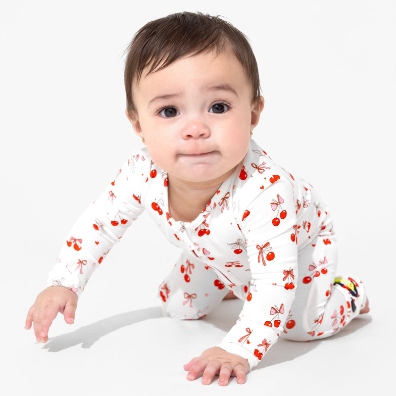 Cherry On Top Bamboo Convertible Footie