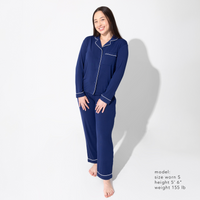 Starry Night Blue Bamboo Women's Pajama Set