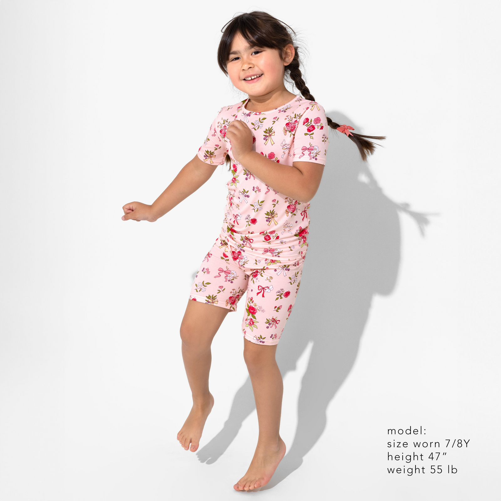 Bows & Blooms Bamboo Kids Pajama Short Set