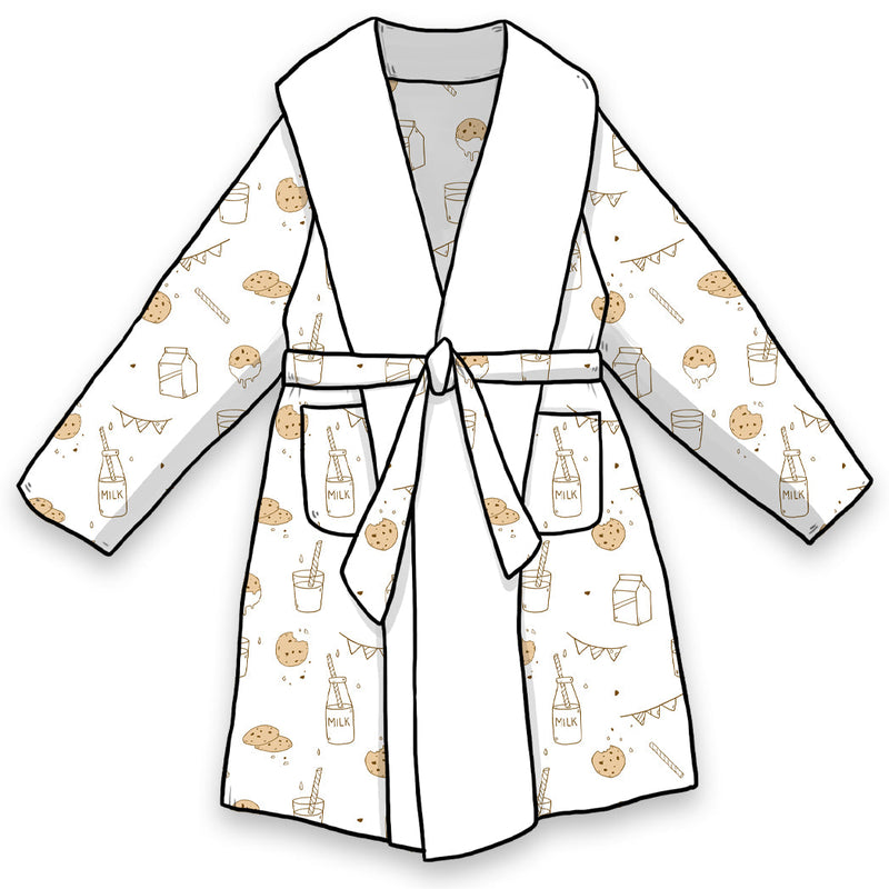 Milk & Cookies Original Bamboo Kids' Bamboo Sherpa Robe