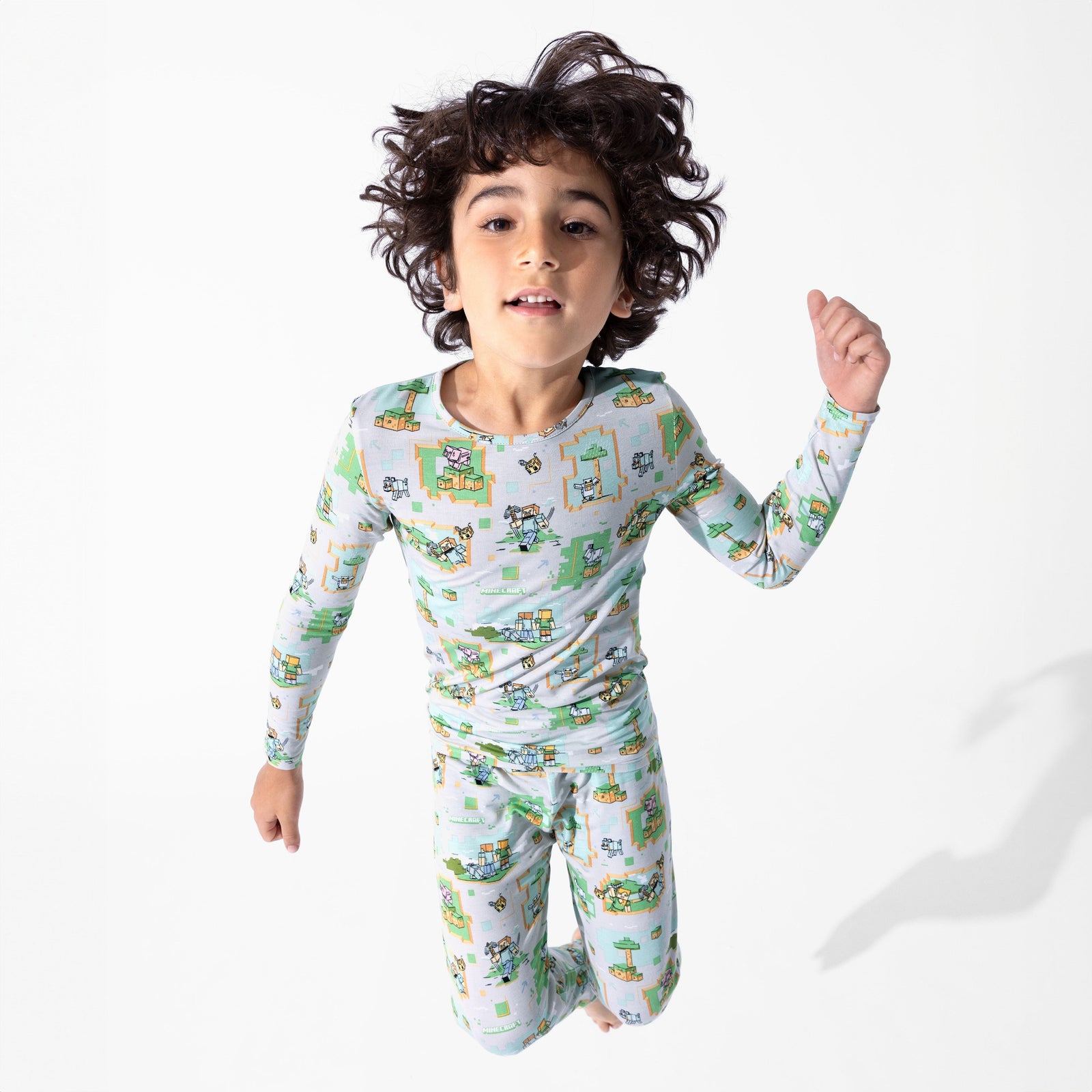 Minecraft Overworld Dreams Bamboo Kids Pajamas