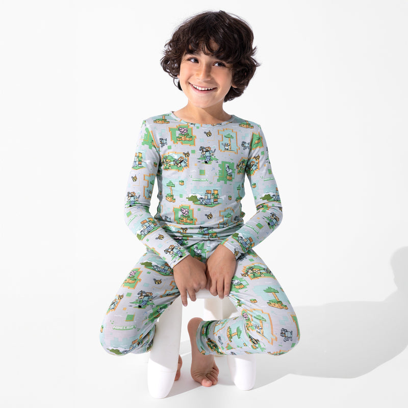 Minecraft Overworld Dreams Bamboo Kids Pajamas