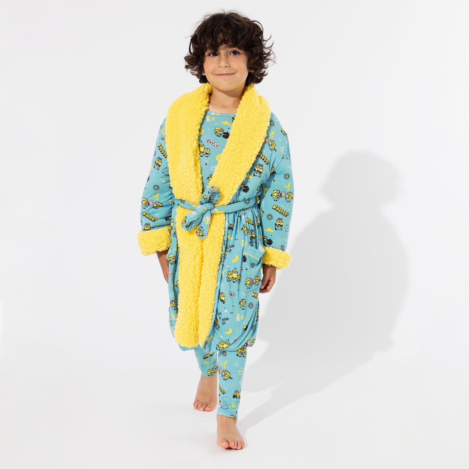 Minions Bello Banana Bamboo Kids Sherpa Robe