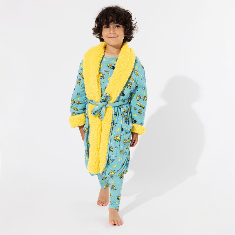 Minions Bello Banana Bamboo Kids Sherpa Robe