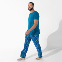 Monaco Blue Bamboo Men's Pajama Set