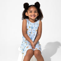 The Eye Blue Bamboo Girls' Sleeveless Dress
