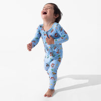 PAW Patrol: Varsity Blue Bamboo Convertible Footie