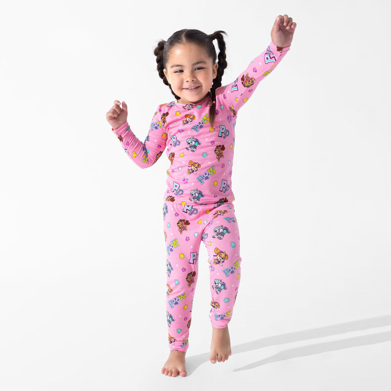 PAW Patrol: Varsity Pink Bamboo Kids Pajamas